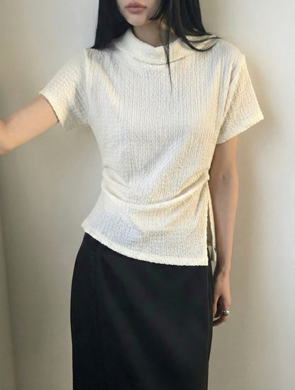 Crinkle Side Split top