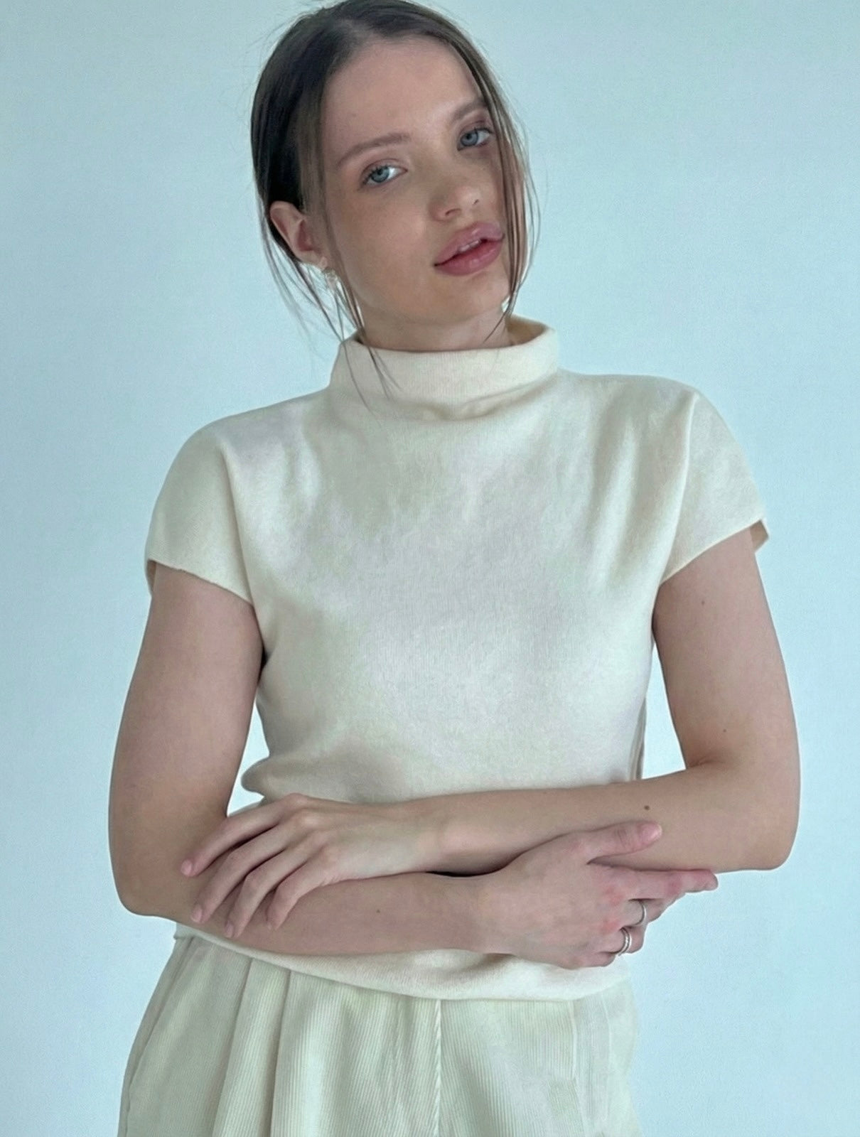 Short Sleeve Knit Top