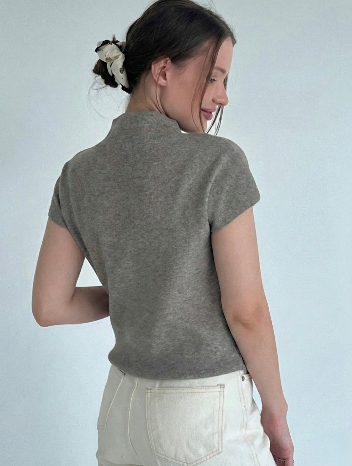 Short Sleeve Knit Top