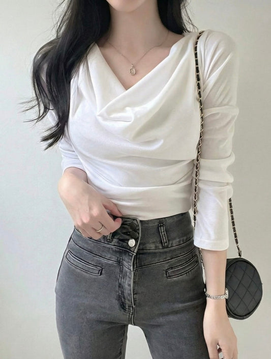 Off Shoulder Shirring top
