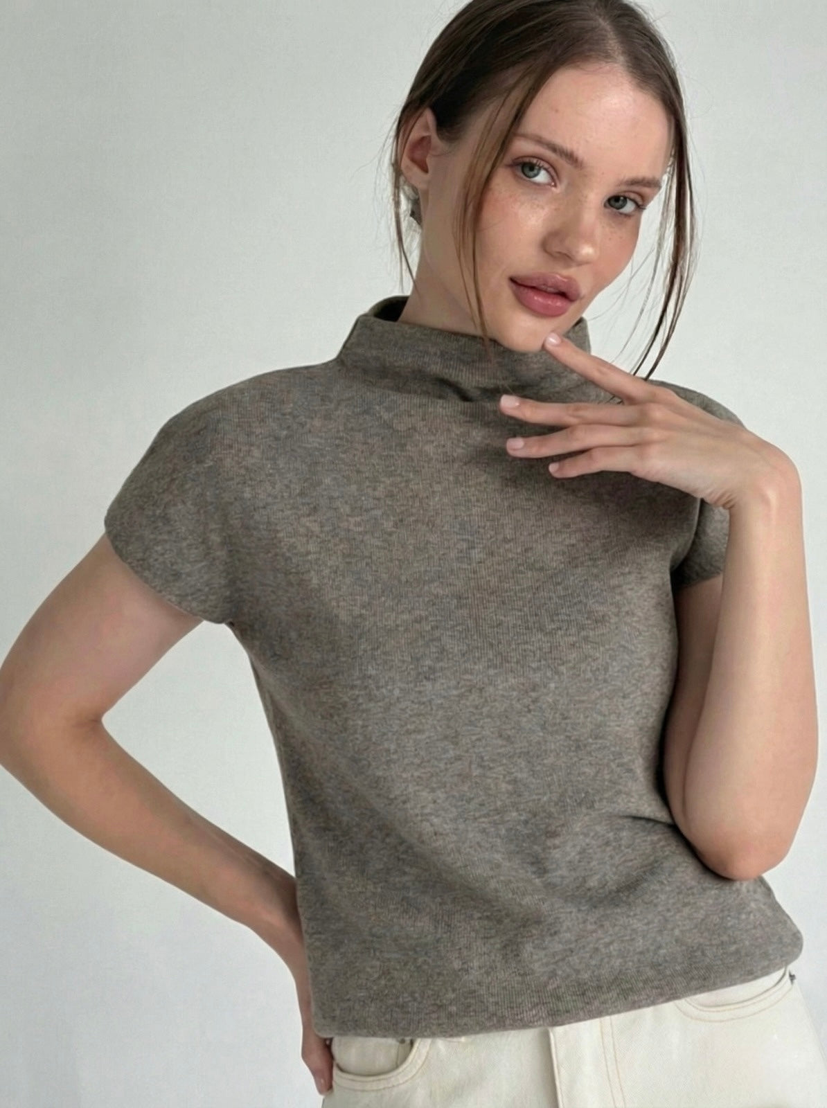 Short Sleeve Knit Top